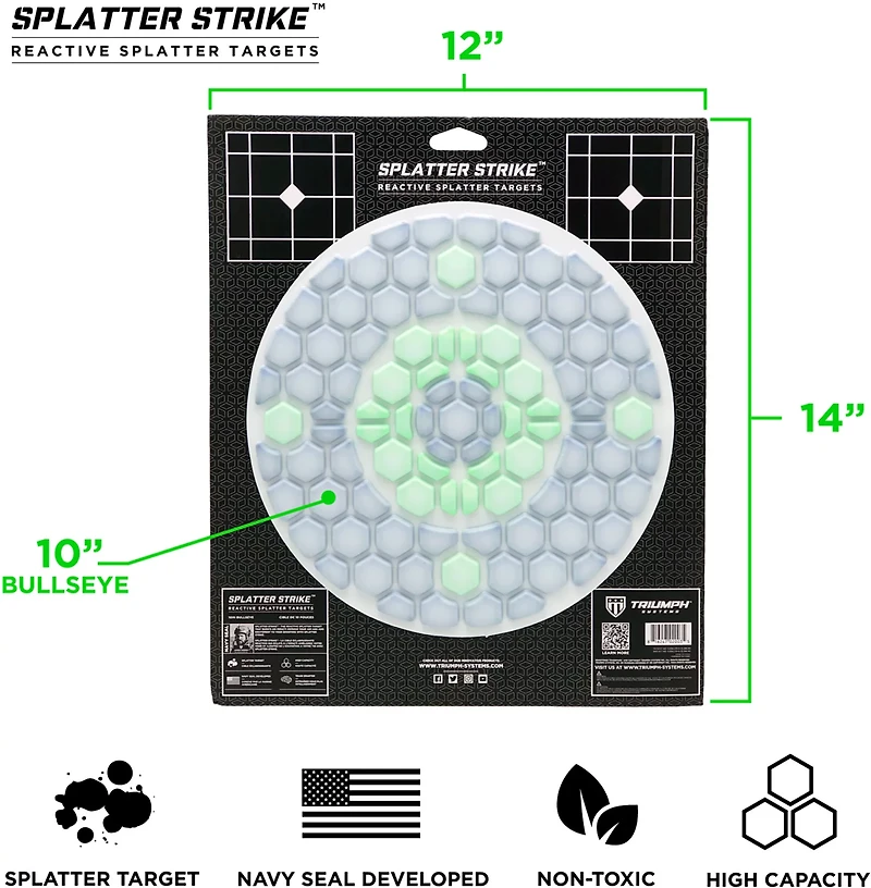 Triumph Splatter Strike Reactive Splatter Bullseye Target