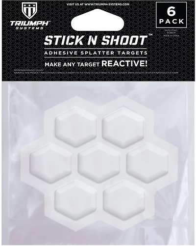 Triumph Stick N Shoot Adhesive Reactive Targets 6-Pack