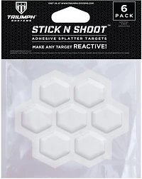 Triumph Stick N Shoot Adhesive Reactive Targets 6-Pack