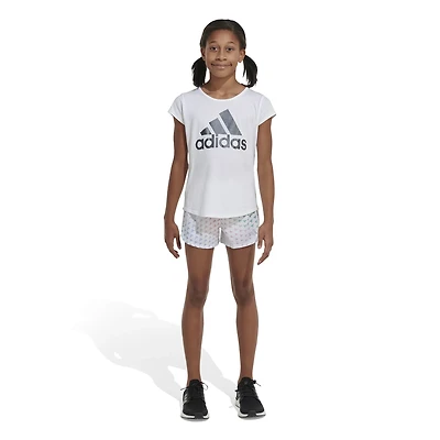 adidas AEROREADY® Elastic Waistband All Over Print Pacer Woven Shorts
