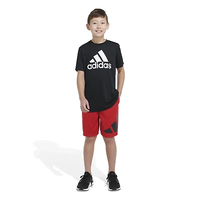 adidas Boys' AEROREADY Elastic Waistband Performance Shorts