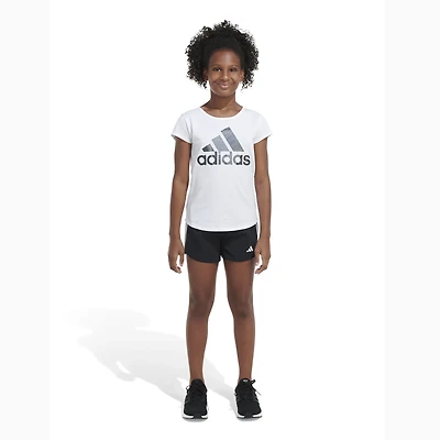 adidas Girls' 3-Stripe Woven Pacer Shorts