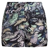 adidas Girls' All Over Print Woven Pacer Shorts 3 in