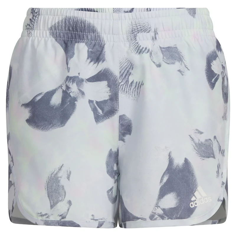 adidas Girls' All Over Print Woven Retro Shorts