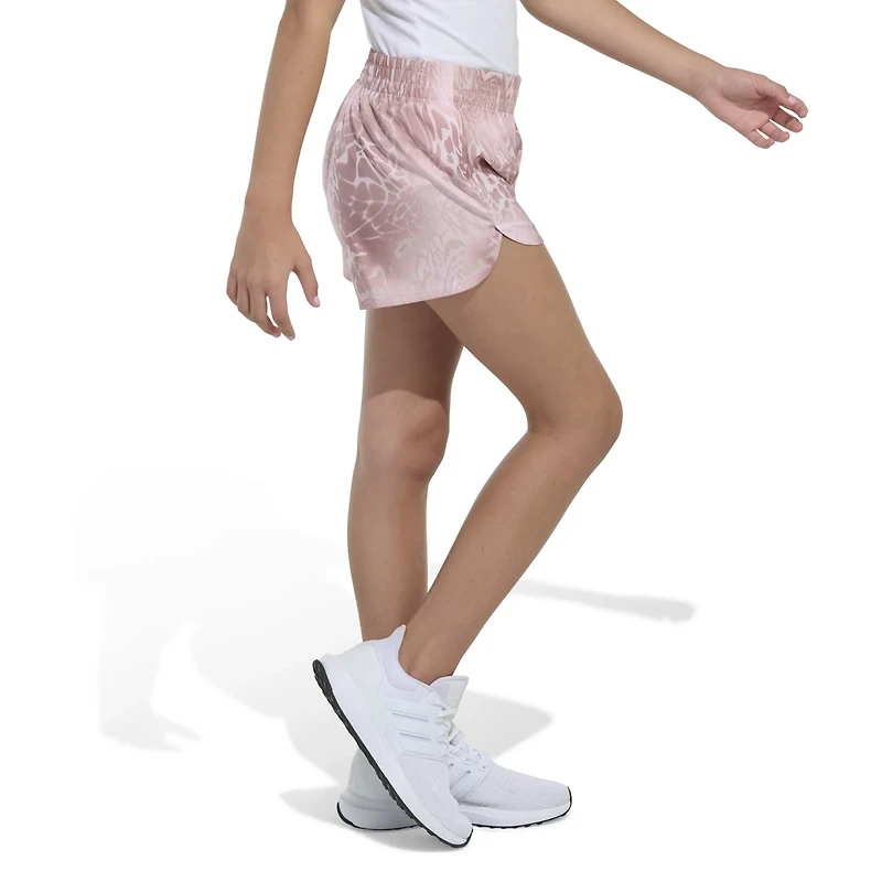adidas Girls' AOP Woven Gradient Animal Pacer Shorts
