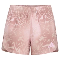 adidas Girls' AOP Woven Gradient Animal Pacer Shorts