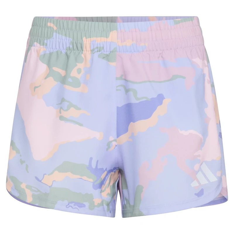 adidas Girls' AOP Woven Pacer Shorts 2-3/4