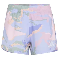 adidas Girls' AOP Woven Pacer Shorts 2-3/4