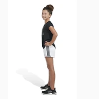 adidas Girls' CLR 3-Stripe Woven Pacer Shorts