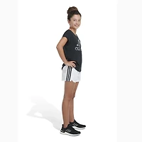 adidas Girls' CLR 3-Stripe Woven Pacer Shorts
