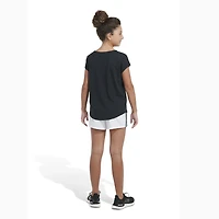 adidas Girls' CLR 3-Stripe Woven Pacer Shorts