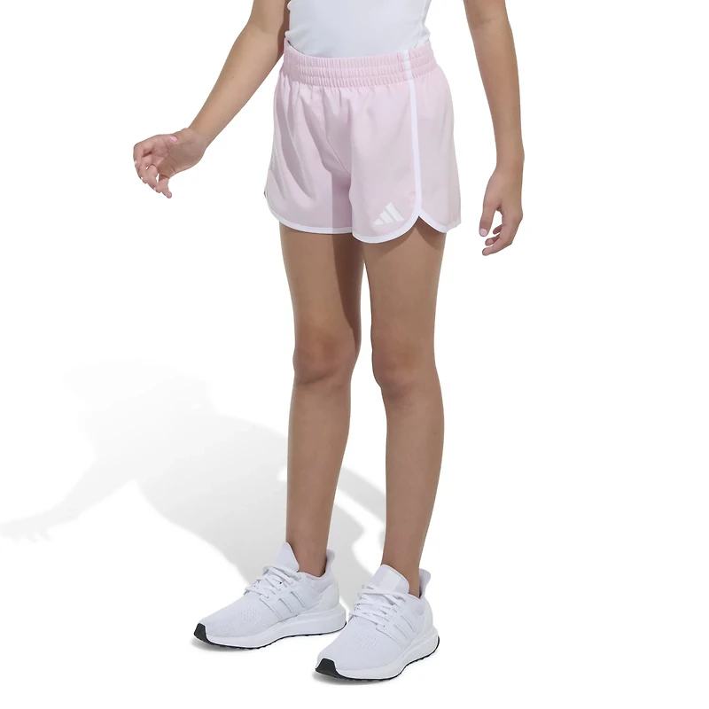 adidas Girls' Woven Pacer Shorts 2-3/4