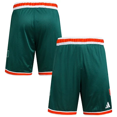 adidas Miami Hurricanes Swingman Replica Basketball Shorts