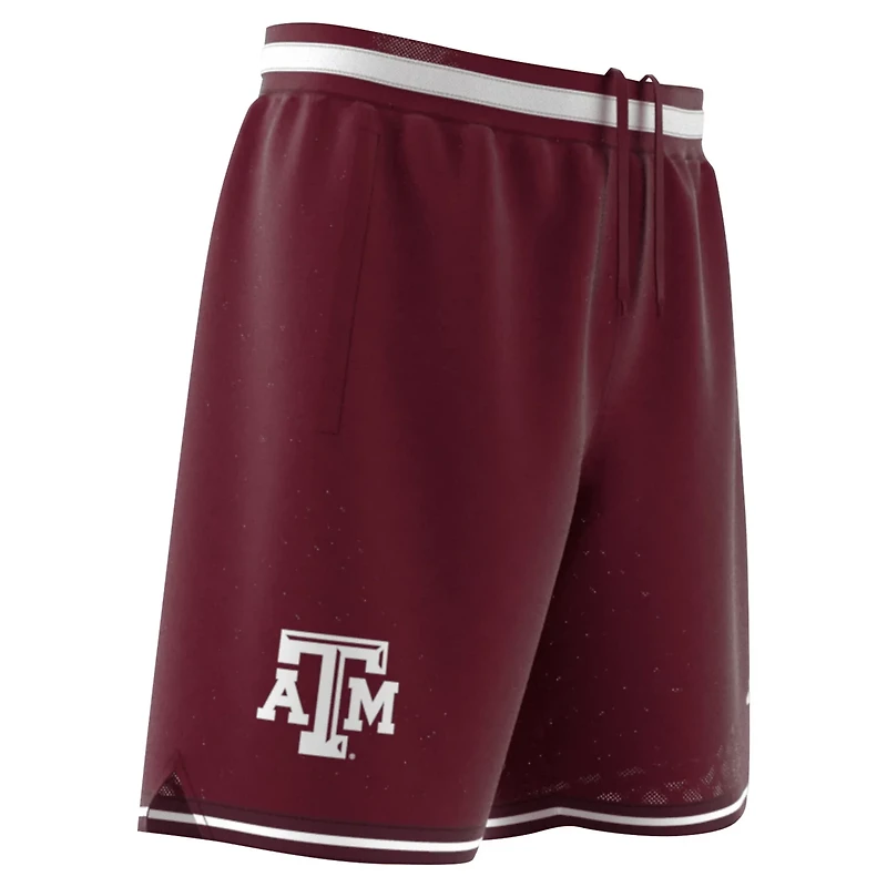 adidas Scarlet Texas AM Aggies Swingman Replica Basketball Shorts