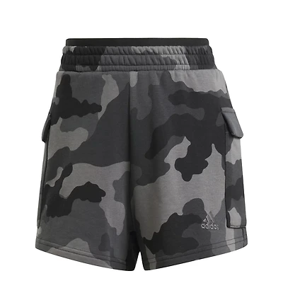 Adidas Women's Camo Print Cargo Shorts