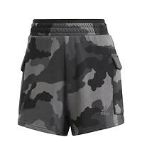 Adidas Women's Camo Print Cargo Shorts