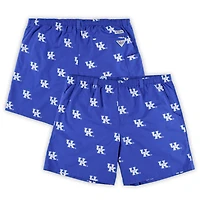 Columbia Kentucky Wildcats Big  Tall Backcast II Allover Print Logo Omni-Shade Shorts
