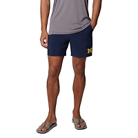 Columbia Michigan Wolverines PFG Terminal Roamer Omni-Shade Stretch Shorts
