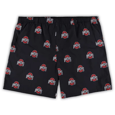Columbia Ohio State Buckeyes Big  Tall Backcast II Allover Print Omni-Shade Shorts