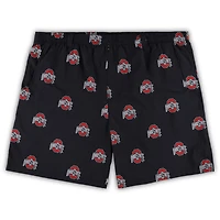 Columbia Ohio State Buckeyes Big  Tall Backcast II Allover Print Omni-Shade Shorts