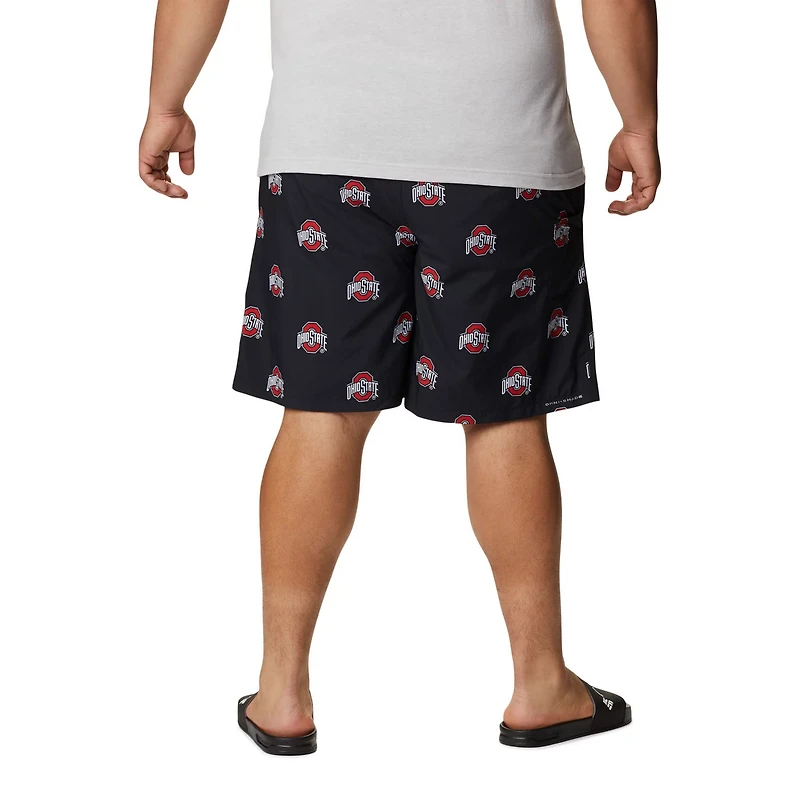 Columbia Ohio State Buckeyes Big  Tall Backcast II Allover Print Omni-Shade Shorts