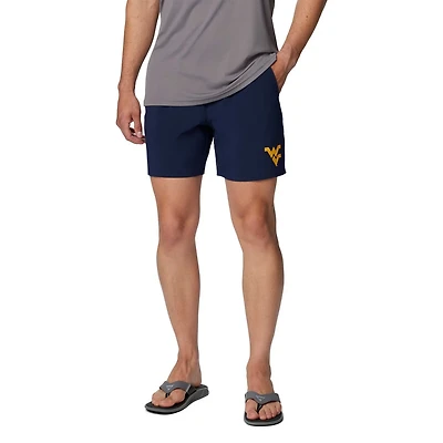 Columbia West Virginia Mountaineers PFG Terminal Roamer Omni-Shade Stretch Shorts
