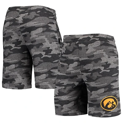 Concepts Sport /Gray Iowa Hawkeyes Camo Backup Terry Jam Lounge Shorts