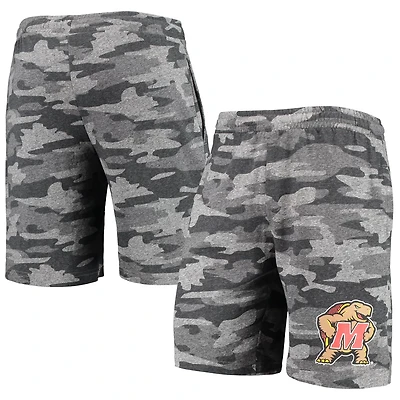 Concepts Sport /Gray Maryland Terrapins Camo Backup Terry Jam Lounge Shorts
