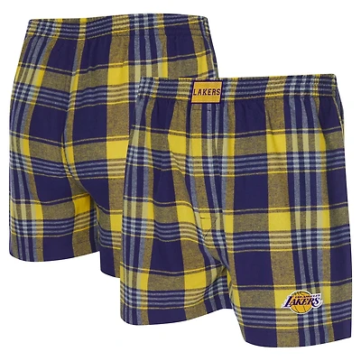 Concepts Sport Los Angeles Lakers Region Flannel Boxer Short