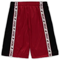 Fanatics /Black Miami Heat Big  Tall Tape Mesh Shorts