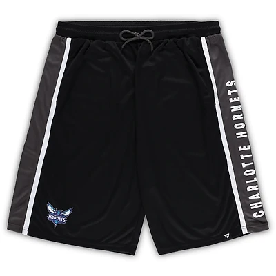 Fanatics Branded Charlotte Hornets Big  Tall Referee Iconic Mesh Shorts