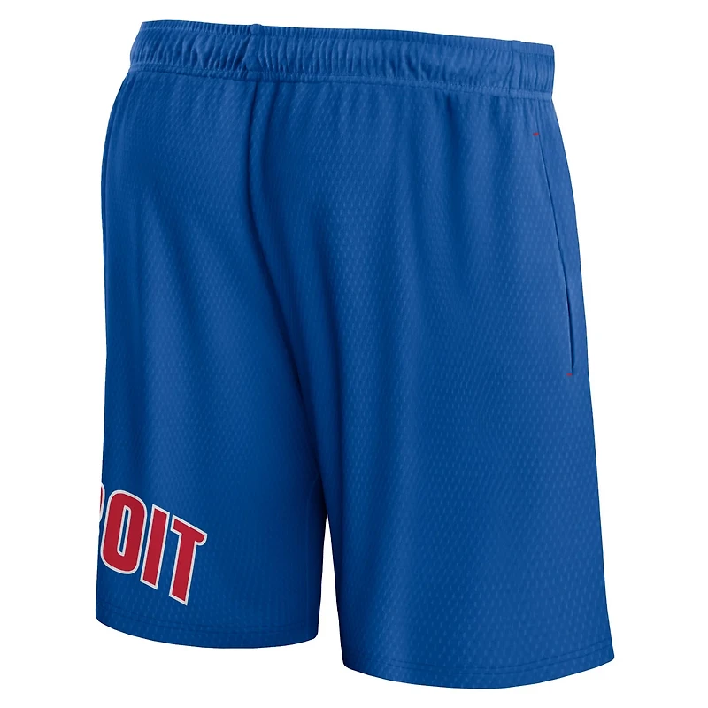 Fanatics Detroit Pistons Free Throw Mesh Shorts