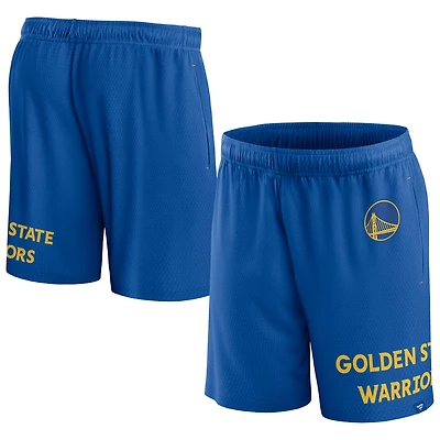 Fanatics Golden State Warriors Free Throw Mesh Shorts