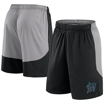 Fanatics Gray Miami Marlins Go Hard Shorts