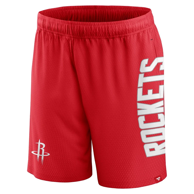 Fanatics Houston Rockets Post Up Mesh Shorts