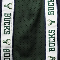 Fanatics /Hunter Green Milwaukee Bucks Big  Tall Tape Mesh Shorts