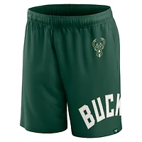 Fanatics Hunter Milwaukee Bucks Free Throw Mesh Shorts
