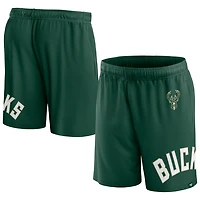 Fanatics Hunter Milwaukee Bucks Free Throw Mesh Shorts