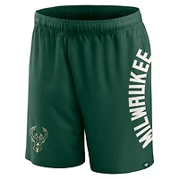 Fanatics Hunter Milwaukee Bucks Post Up Mesh Shorts