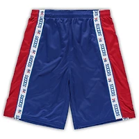 Fanatics /Red Philadelphia 76ers Big  Tall Tape Mesh Shorts