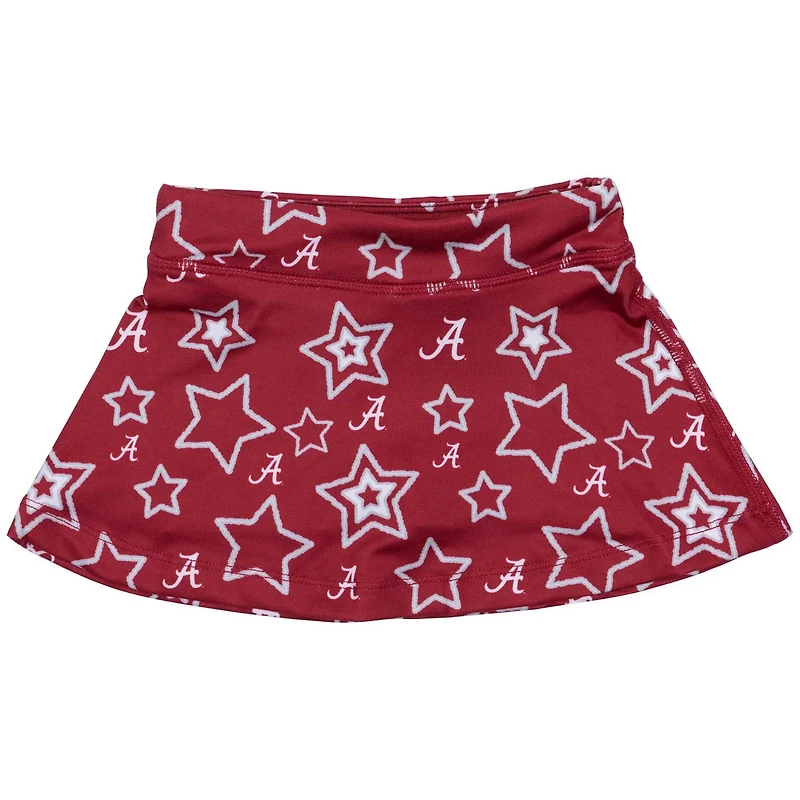 Girls ZooZatz Alabama Tide Star Flowy Skort