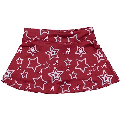 Girls ZooZatz Alabama Tide Star Flowy Skort