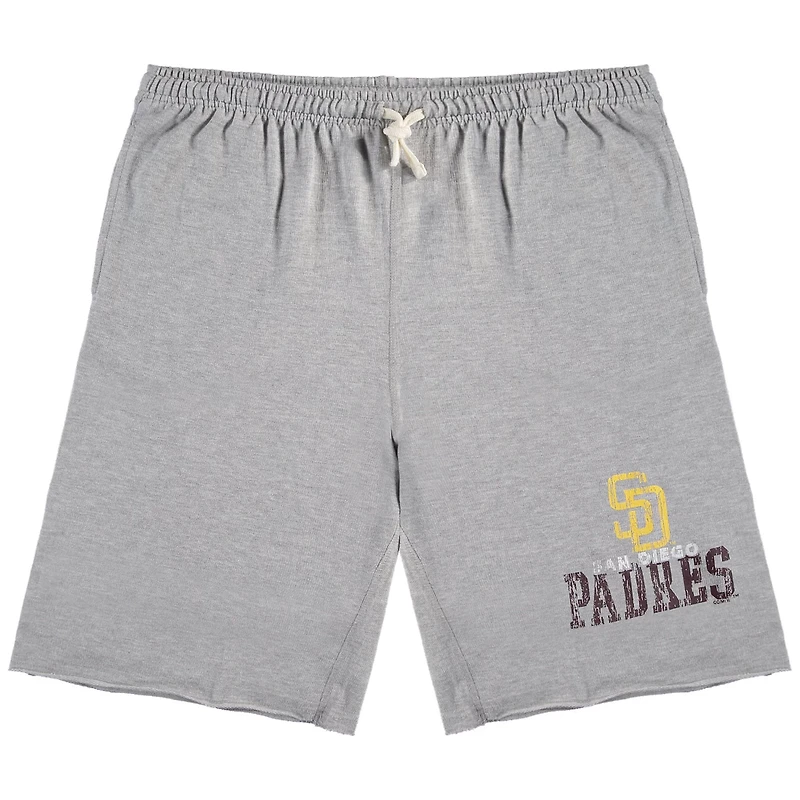 Heathered Gray San Diego Padres Big  Tall French Terry Shorts