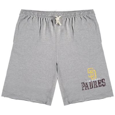 Heathered Gray San Diego Padres Big  Tall French Terry Shorts