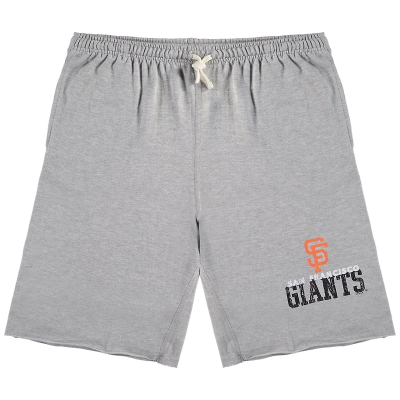 Heathered Gray San Francisco Giants Big Tall French Terry Shorts