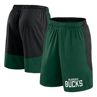 Hunter Black Milwaukee Bucks Launch Performance Shorts
