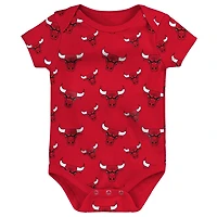 Infant /Gray Chicago Bulls Two-Pack Double Up Bodysuit Set