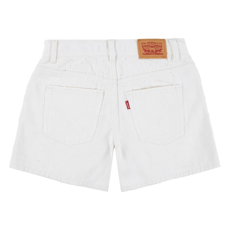 Levi's Girls' Daisy Textured A-Line Shorts 3.75