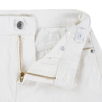 Levi's Girls' Daisy Textured A-Line Shorts 3.75
