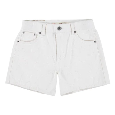 Levi's Girls' Daisy Textured A-Line Shorts 3.75